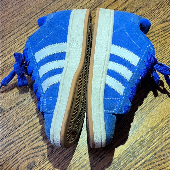 Adidas Campus Royal Blue and White Sneakers - Picture 4 of 5